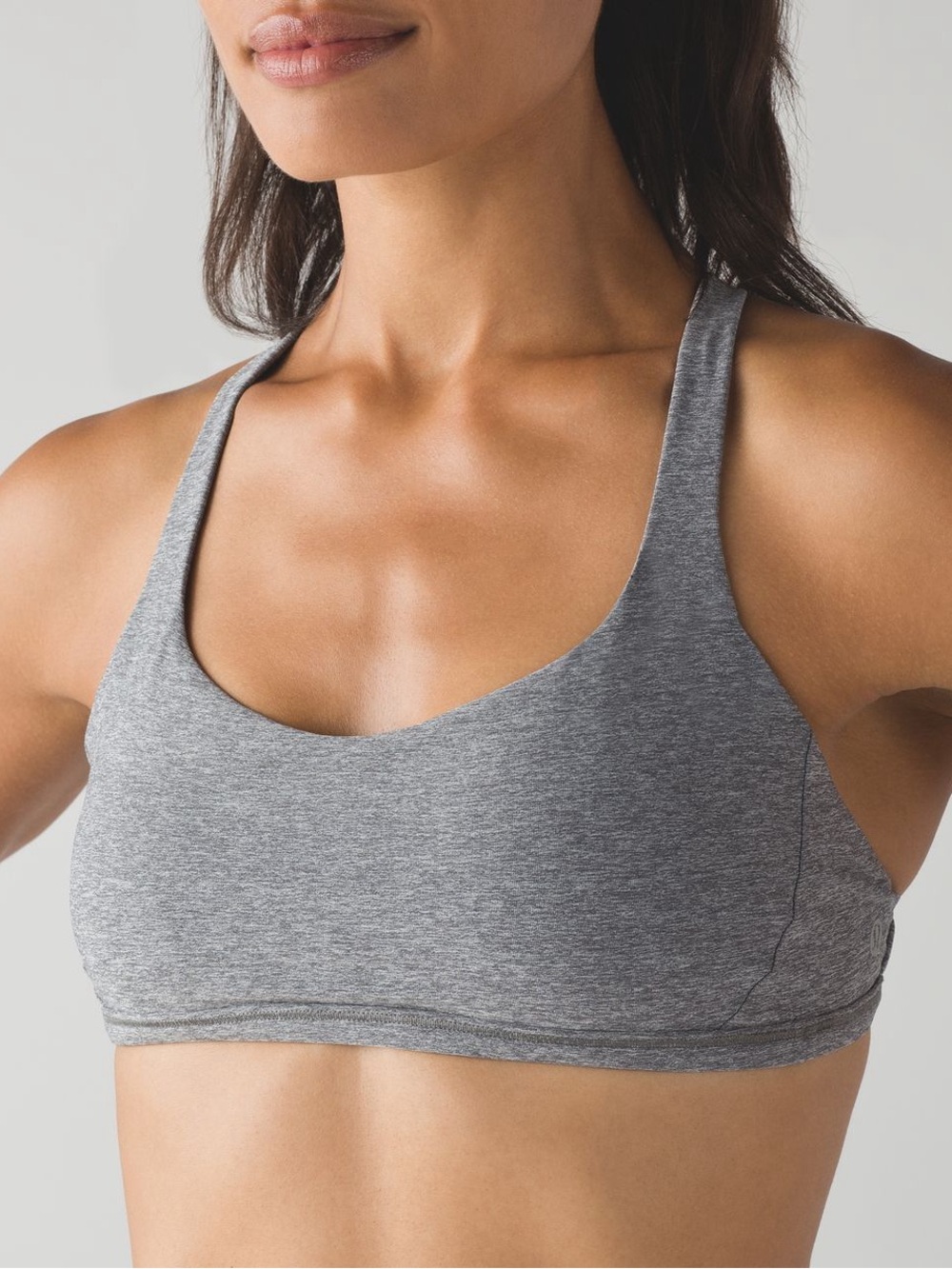 lululemon free to be zen bra in heathered slate (no pads)